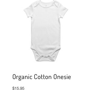 Organic cotton onesie